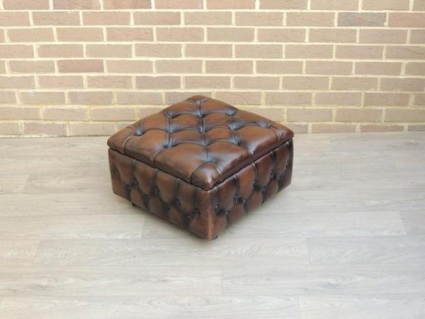 Image 3 of Chesterfield Storage Footstool (UK Delivery)