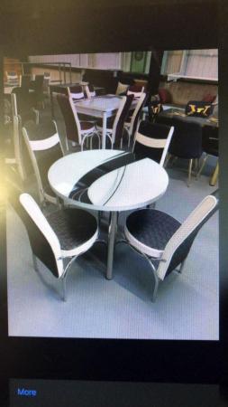Image 3 of New Year Recently Offer-- 4 Chairs Dining Table Sets Sale