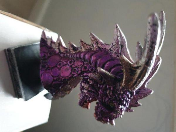 Image 2 of Dragon Head Ornament Purple Coloured