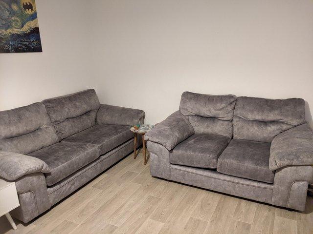 Preview of the first image of Two piece sofa set for sale.