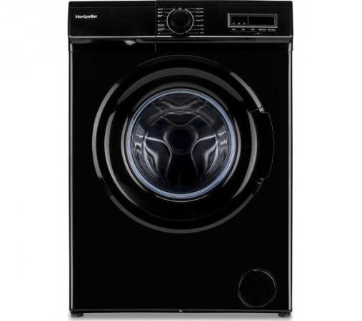 Image 1 of MONTPELLIER NEW BOXED 7KG BLACK WASHER-1400RPM-QUICK WASH-