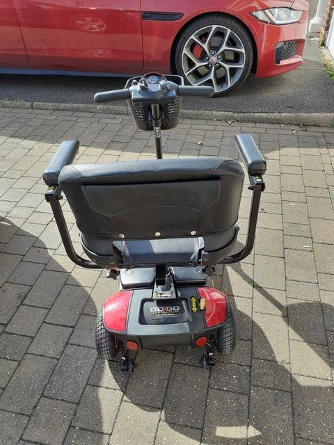 Preview of the first image of Pride GoGo Elite Traveller Disabled Scooter.