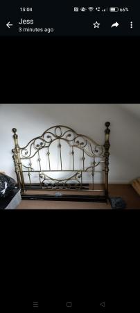 Image 3 of King size Brass bed , no mattress