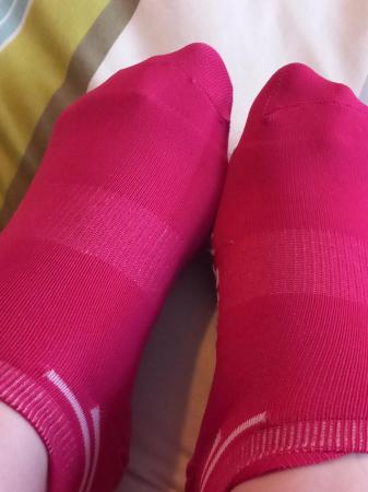 Image 2 of Worn ladies xtone pink socks