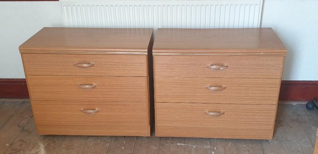 Image 1 of bedside table nd chest of drawers
