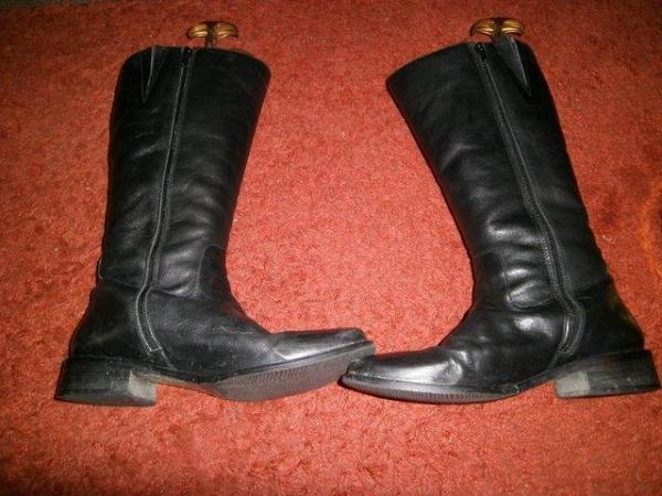 Image 2 of Ladies Black Boots Extra Wide EEE Size 8 UK
