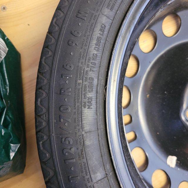 Preview of the first image of Vauxhall Meriva B Spare wheel.