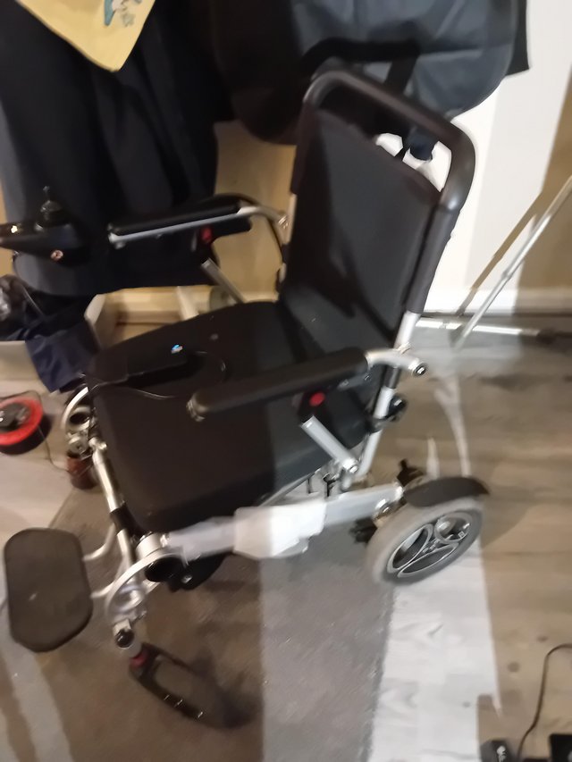 Preview of the first image of Livewell instafold power wheelchair.