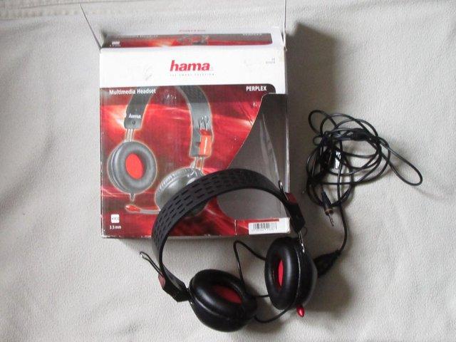 Preview of the first image of Hama overhead padded headset with microphone.