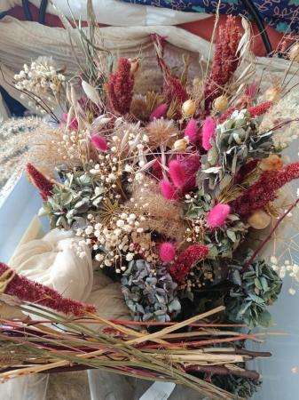 Image 2 of Wedding Decorations, dried flowers, candle holders, etc