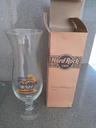 Image 1 of 50th anniversary Hard Rock cafe glass