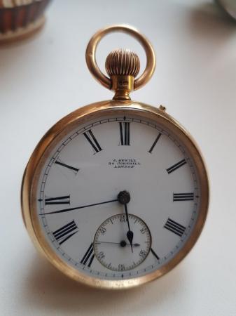 Image 1 of 1814 18 ct gold pocket watch j sewill chronometer admiraltyl