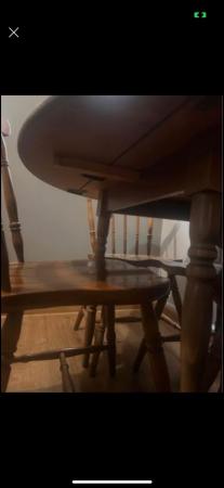 Image 2 of Drop leaf Table and chairs