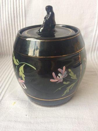 Image 2 of Vintage hand painted storage jar