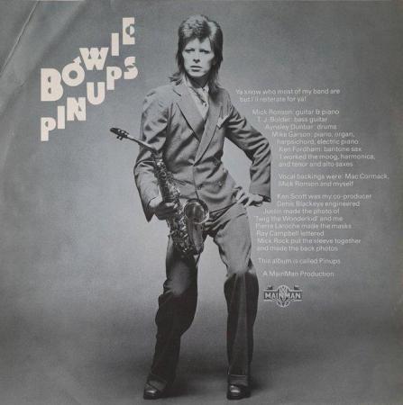 Image 3 of Bowie ‘Pin Ups’ 1973 RARE UK 1st pressing LP + Insert. NM/EX