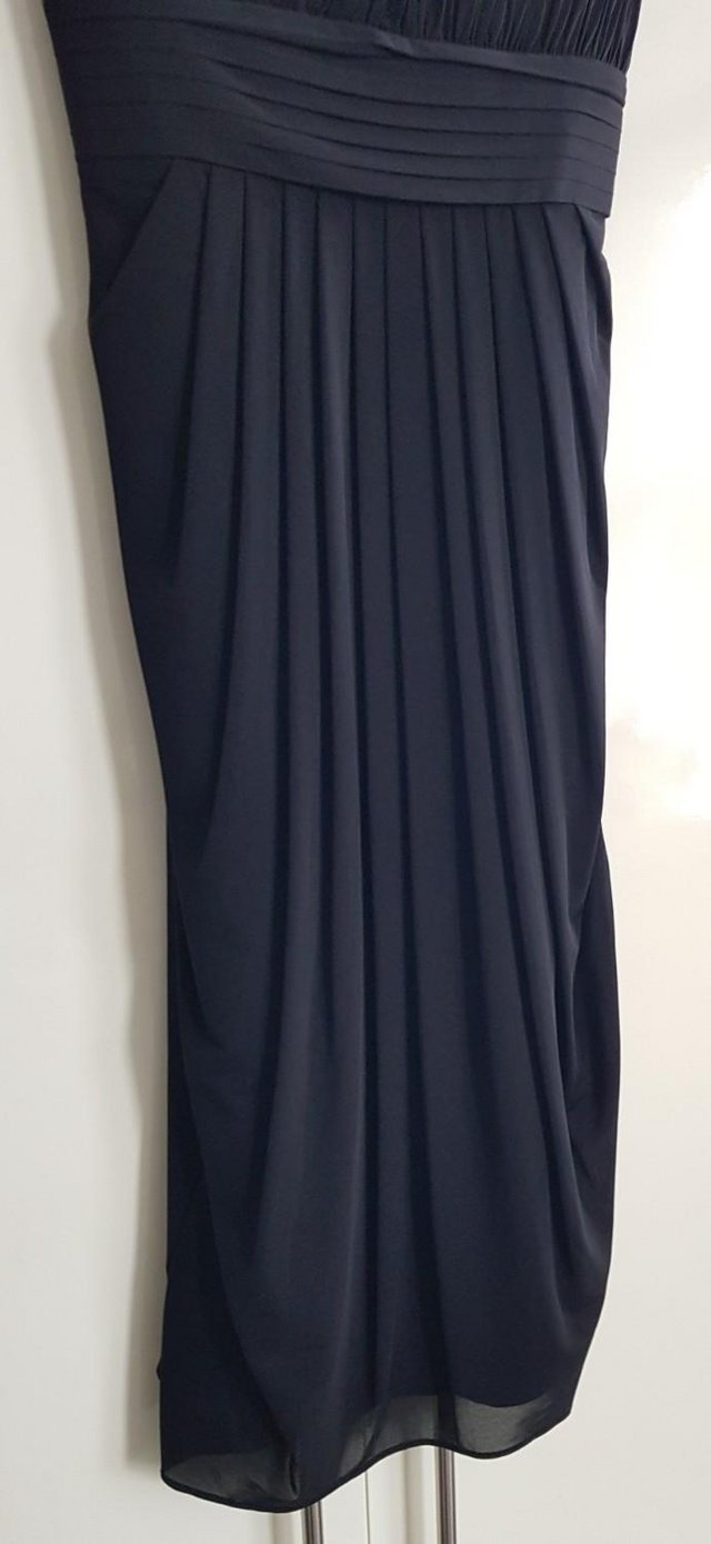 Preview of the first image of COAST black midi length dress UK 10 never worn.