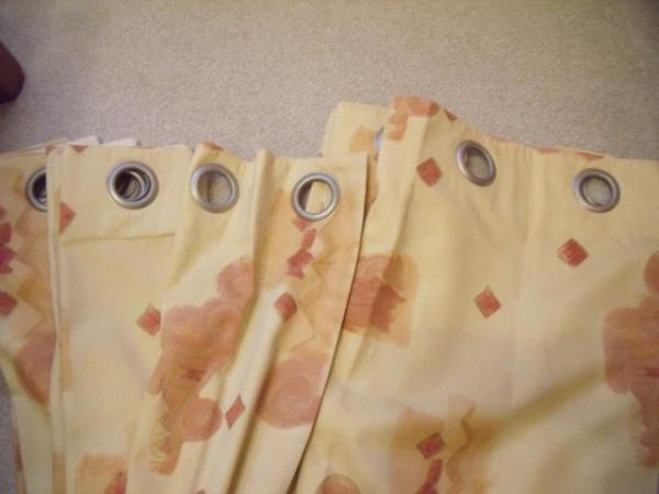 Image 1 of Fully Lined Eyelet Curtains - 7 Pairs