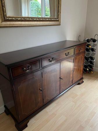 Image 1 of Elegant upholstery period mahogany DiningRoom Suite