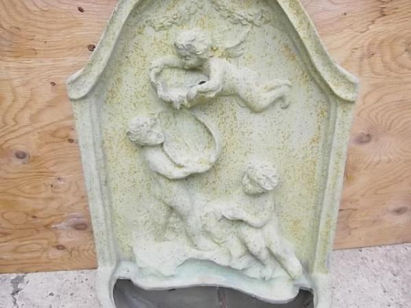 Image 3 of Fibreglass Resin Water Babies Wall Hanging Fountain