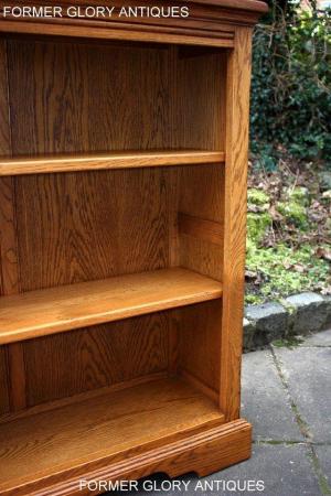 Image 52 of AN OLD CHARM VINTAGE OAK OPEN BOOKCASE CD DVD CABINET STAND