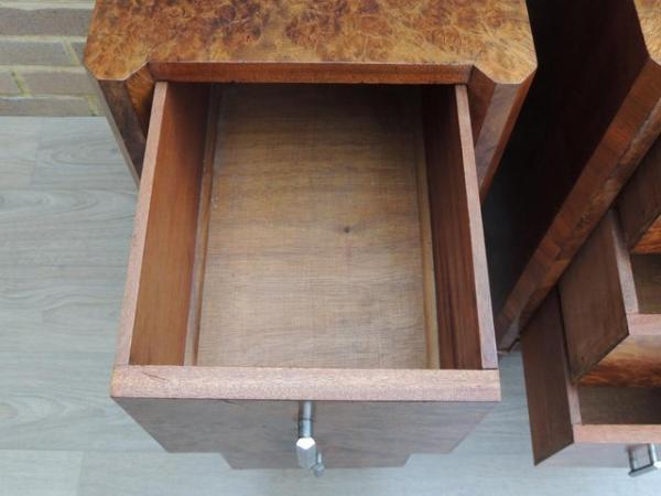 Image 11 of Pair of Antique Walnut Bedside Tables (UK Delivery)