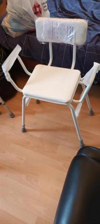Image 3 of Malling Perching Stool (Arms and Padded Back) Brand New
