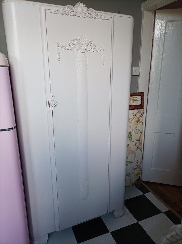 Preview of the first image of Beautiful, French, Art Deco double,vintage/antique wardrobe.