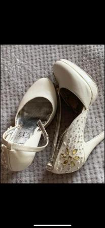 Image 2 of Wedding shoes for sale only worn a few hours