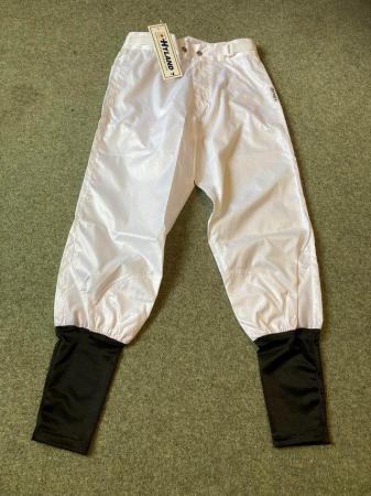 Image 2 of Jockeys white racing breeches .