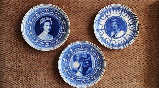 Image 1 of Wedgwood Queenware Commemorative Plates