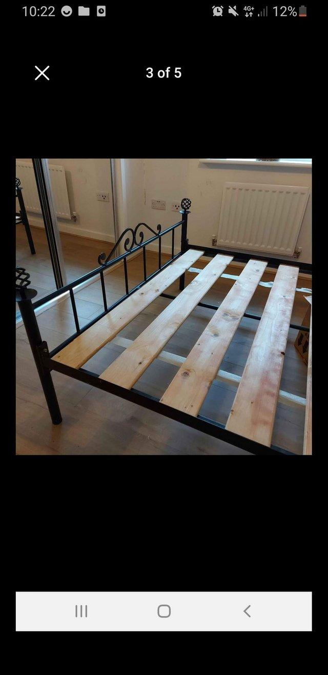 Preview of the first image of Cast iron Metal double bed frame.