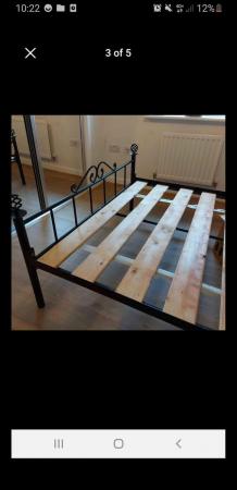 Image 1 of Cast iron Metal double bed frame
