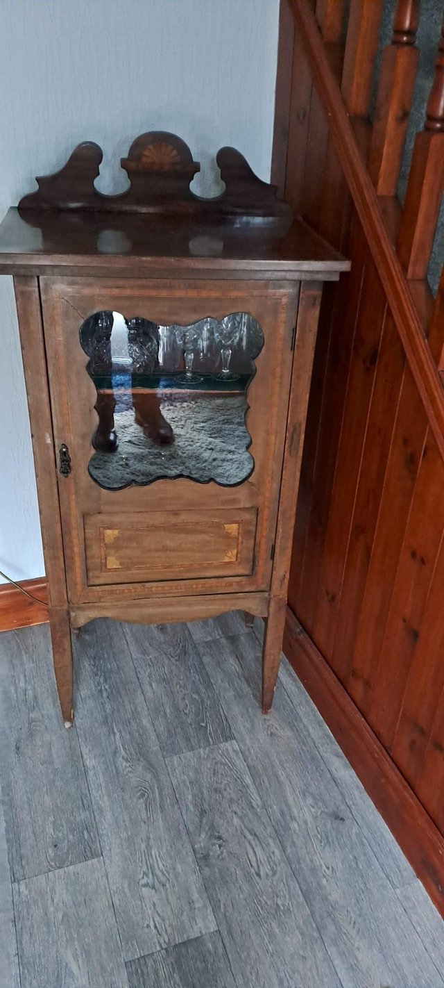 Preview of the first image of Glass cabinet possibly edwardian.