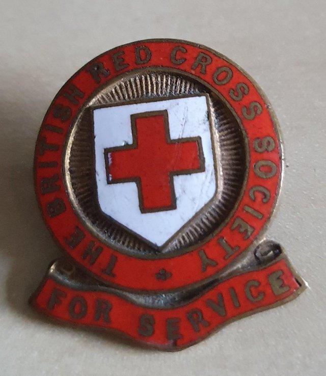 Preview of the first image of Vintage Red Cross Service Badge.