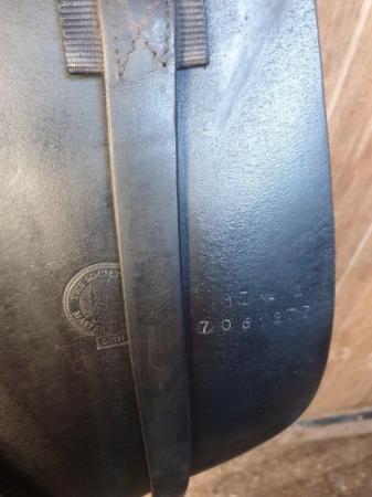 Image 3 of Olnay 17.5 inch dressage saddle with girth