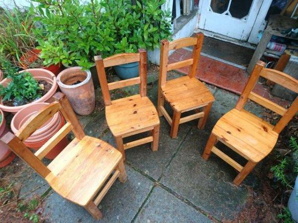 Image 3 of Children's Pine Chairs - Very Solid And Quite Heavy!