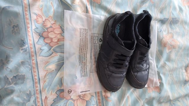Image 3 of Boys Term Footwear Black Trainers size 2 worn but in good co