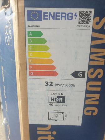 Image 2 of Samsung UHD Monitor 28" screen