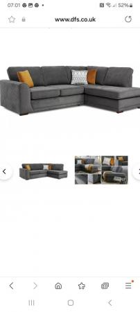 Image 3 of Sofa corner bed, DFS in grey good con 12 months old