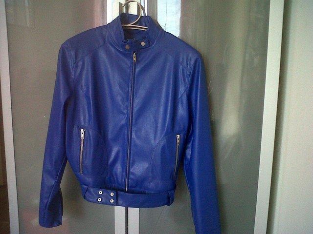 Preview of the first image of Faux leather jacket, vintage, Dorothy Perkins.