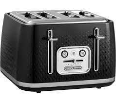 Image 1 of MORPHY RICHARDS Verve 4-Slice Toaster - Black-auto pop-new