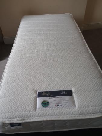Image 2 of Single bed ,mattress, base and protective sheet
