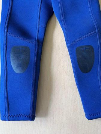 Image 2 of NEW WETSUIT with Long Sleeves - fits 5-6 yrs Blue & Lime