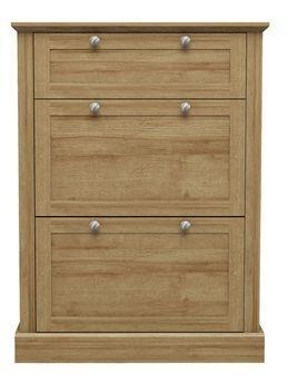 Preview of the first image of DEVON 3 TIER SHOE RACK OAK……...
