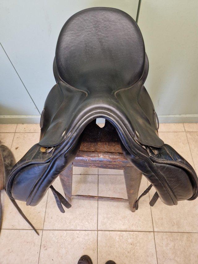Preview of the first image of 3 dressage saddles Total £300.