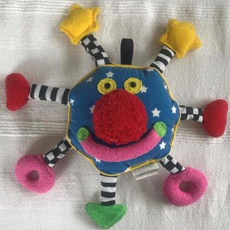 Image 1 of Whoozit attachable activity toy:rattle, mirror, multicolour