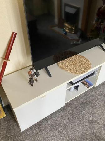 Image 3 of TV stand with storage in perfect condition. Selling because
