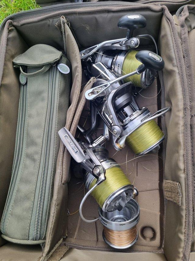 Preview of the first image of Carp Fishing Reels Diawa plus case.