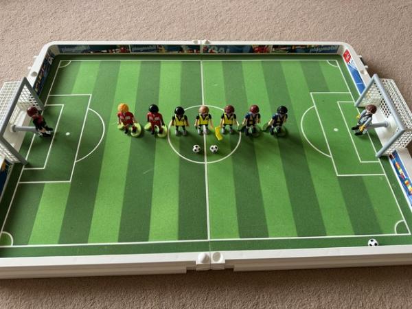 Image 2 of Playmobil (4725) - Football Pitch, Players and Officials