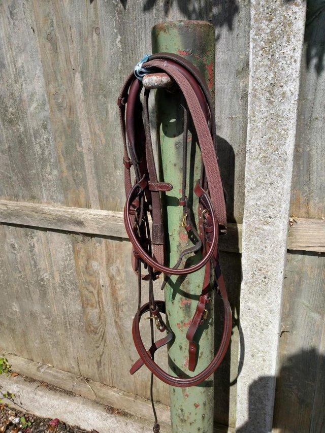 Preview of the first image of Cliff Barnsby Full Size Cavasson Bridle.